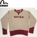 EVISU JEANS USED EURO SWEAT SHIRTSエヴィス ジーンズ オリジナル スウェットシャツ 長袖 トップス ユーズド DEAD STOCK【EVIS SWEAT SHIRTS エビスジーンズ ユーロ ストック マーク えびす 戎 DEAD STOCK お洒落トップス】