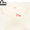 EVISU JEANS USED TEE JUNIOR SIZE POCKET TRADE KAMOME MARK WHITE エヴィス ジーンズ ORIGINAL MARK レギュラー フィット ユーズド Tシャツ 日本ブランド【デッドストック エビスジーンズ 半袖シャツ フロント マーク えびす 戎 アメカジ ショートスリーブ シャツ】