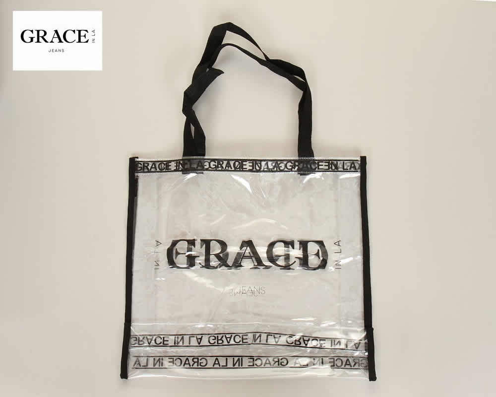 GRACE JEANS USA SKELETON CLEAR TOTE BAG LOS ANGELES 졼  ꥫ ...
