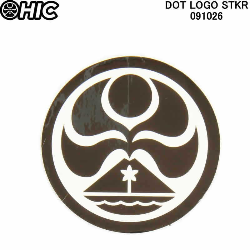 HIC エイチアイシー ステッカーシール DOT LOGO STKR 091026 HICドットマー ...