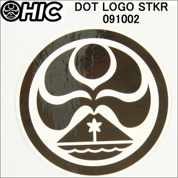 HIC エイチアイシー ステッカーシール DOT LOGO STKR 091002 HICドットマーク ハワイ諸島ステッカーシール hicステッカー【ハワイアン雑貨 サーフブランド ハワイ・カイルア Hawaii HIC hic サーフショップ 小物 かわいい 新品】