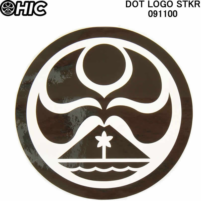 HIC エイチアイシー ステッカーシール DOT LOGO STKR 091100 HICドットマーク ハワイ諸島ステッカーシール hicステッ…