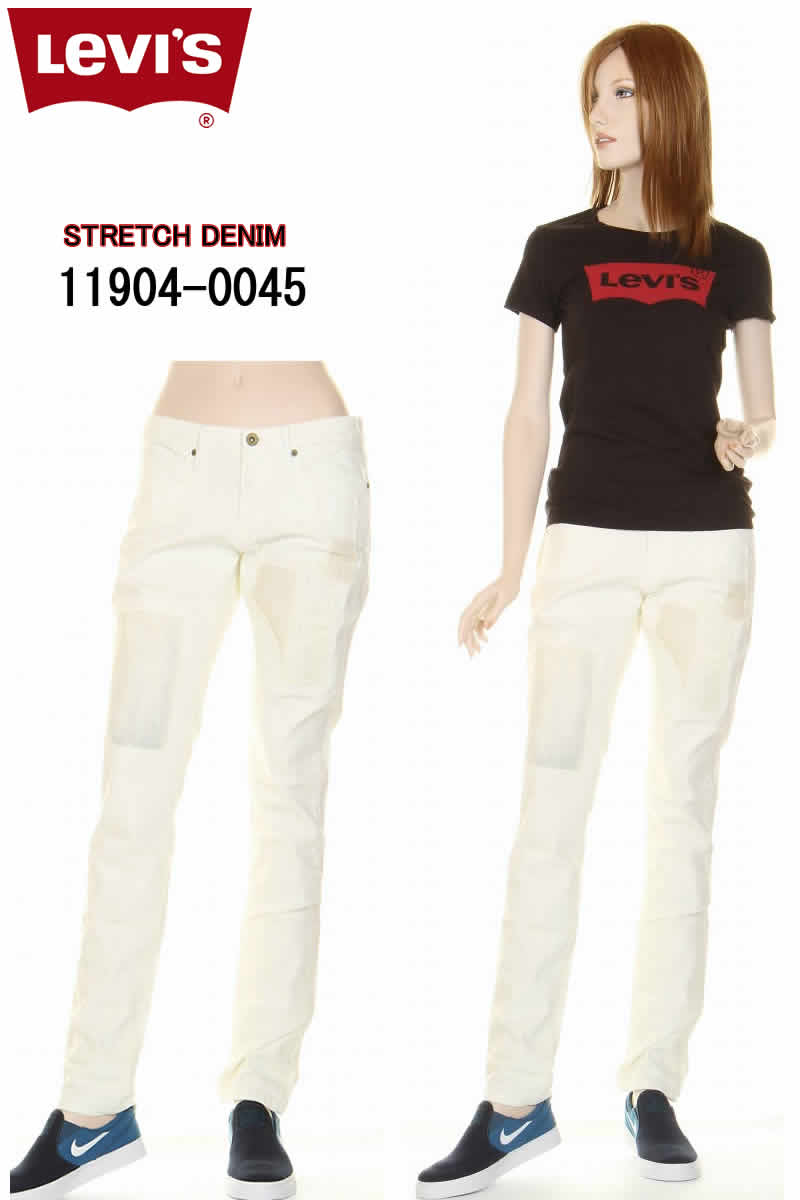 リーバイス ジーンズ レディース Levi's JEANS 11904-0045 IRREGULAR skinny 421 レディース ローライズ スリム フィット ストレッチ デニム【リーバイス レディース イレギュラー スキニー ストレッチ ダメージ ジーンズ スキニーパンツ ダメージ加工 新品】