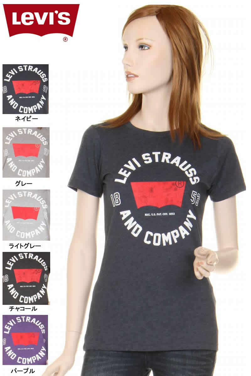 Levi's ladies T-SHIRTS 117500 LEVI STRAUS AND CANPANY ロゴ グラフィックTシャツ リーバイスTシャツ