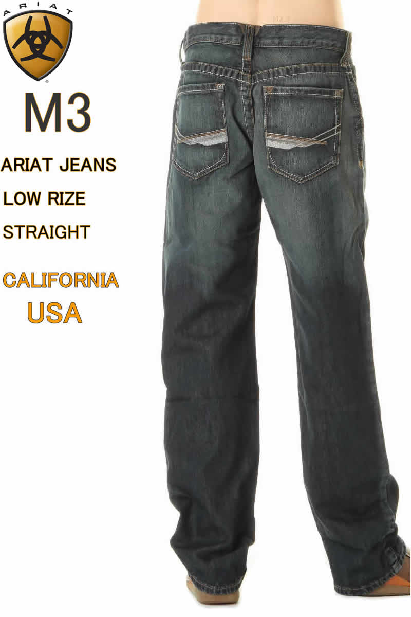 ARIAT JEANS M3 10011751 LOW RISE STRAIGHT LEG アリアット デニム アリアト ジーンズ カルフォルニア米国【アリアットデニム アリア..