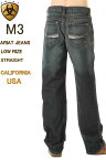 ARIAT JEANS M3 10011751 LOW RISE STRAIGHT LEG アリアット デニム アリアト ジーンズ カルフォルニア米国【アリアットデニム アリアトジーンズ 世界のロデオ大会公認スポンサー Ariatは、騎手を対象とする乗馬靴と他の器材と衣類のアメリカの有名ブランド ジーンズ】