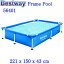 ֤ Bestway 56401 Rectangular Frame Pool ٥ȥ ޥե ե쥤 221cm 쥯󥰥 ե졼ס Ĺ ס  2.21M ⤵43cm̵ ꥫ͵γڤ ӥˡס ӥåסݥ  Ωñ ס ͷ ʡۡפ򸫤