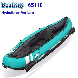 Bestway 65118 Hydro-Force Kayaks Ventura Blue/Black 1-Person ベストウェイ 65118 ハイドロ力カヤックベンチュラインフレータブルハイグレードダブルローイング ボートホバークラフトゴムボート 上級モデル【アメリカで人気 カヤック ボートを 楽しんでください】