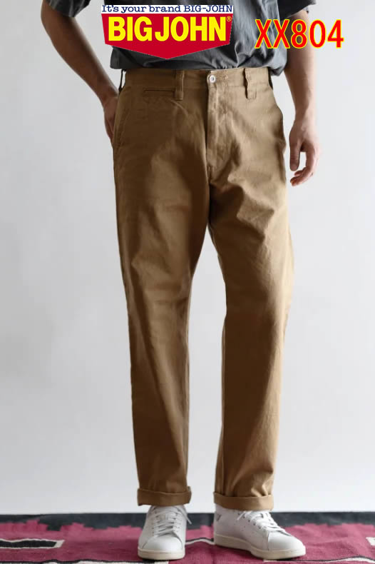 楽天スリーラブBIG JOHN XX804 LIMITED CHINO PANTS ビッグジョン XX804 BIG JOHN XX804 XX-EXTRA チノ ストレート トラウザー REGULAR STRAIGHT【BIGJOHN ビックジョン シンプル メンズ カジュアル 伝説と呼ばれるヴィンテージの紡績機 生地 厚 肉厚 ビッグ ジョン ナチュラル チノーズ】