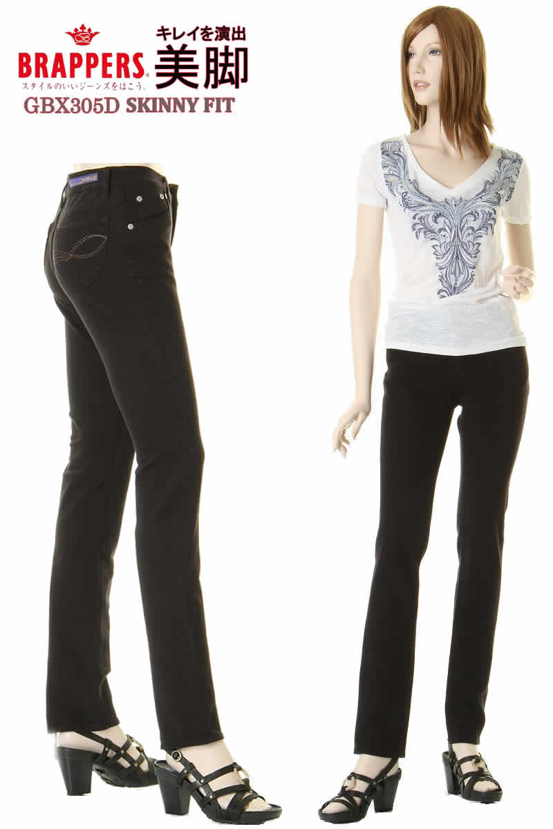  BRAPPERS IDEO GBX305D-61   ˡեåȥѥ  ֥å 󥹥å   BLACKڿ ֥åѡ  ̵    ֥åѥ ȥåǥ˥ NICE STYLE JEANS ǥ  ...