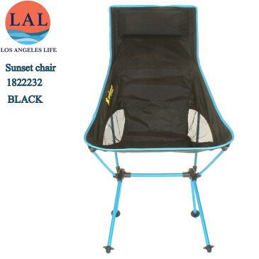 LAL Sunset chair Convertible エルエーエル サンセットチェア 1822232 ロサンゼルス ブラック BK アウトドア チェア 軽量 折りたたみ式 キャンプ 釣り フィッシング バーベキュー【欧米で大人気 ロサンゼルスライフ 道具 コンパクト イス テーブル 海水浴 USA直輸入】