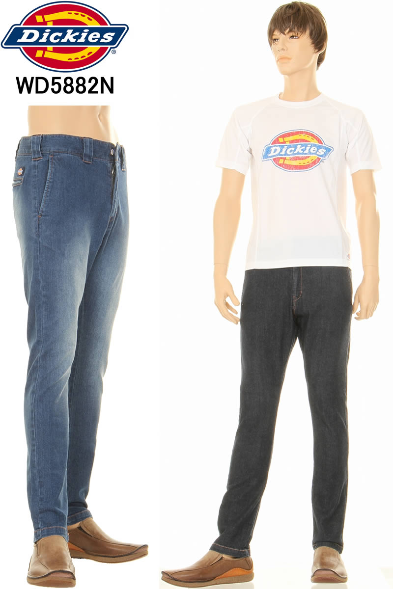 Dickies ディッキーズ WD5882N フラットフロントワークパンツ デニムワークパンツ ストレッチ FLAT FRONT WORK PANTS【dickies ディッキーズ デニムワークパンツ ストレッチパンツ シンプルデザイン ストレッチ 新品】