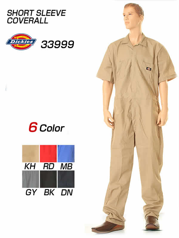 Dickies つなぎ 半袖 ディッキーズ ツナギ 33999 SHORT SLEEVE COVERALL ショートスリーブ カバーオールデッキーズ新…