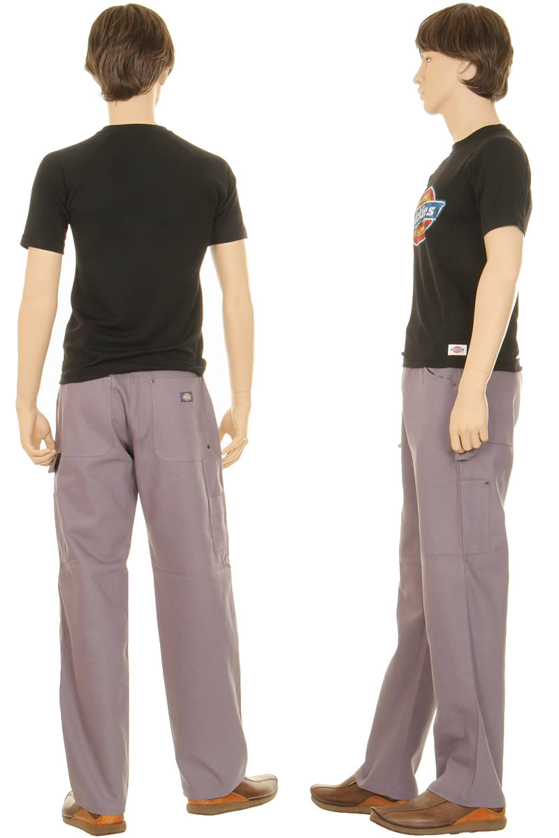 Dickies ディッキーズ 241939 ダックキャンバスカーペンターパンツ ブルーグレー リラックスフィット カジュアルパンツ ペンターパンツ【Dickies ディッキーズ ダック地 ペインター メンズパンツ メンズファッション カジュアルパンツ】