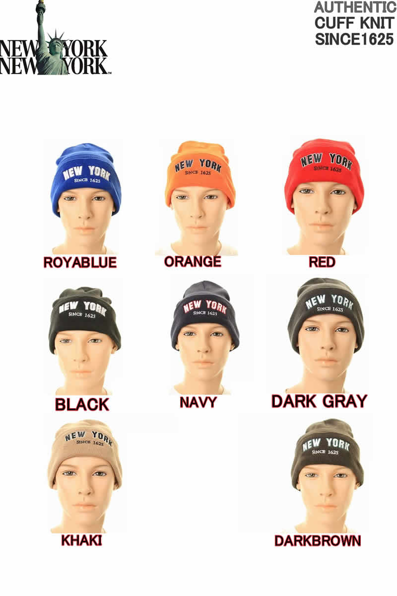 NEW YORK NEW YORK HAT&CAP COMPANY ˥塼衼 ˥塼衼 ϥåȡå ѥˡ NYC˥åȥå˹ҡNEW YORK CITY ˥åȥå USA NYC MARK MODEL CUFF KNIT CAP˥塼衼ƥ NY1625(NEW YORKSINCE 1625ˡ