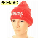 PHIENIAC フェニアック ワッチ ニットキャップ レッド×ホワイトマーク ワッチキャップ ニット帽 帽子 カフニット フェニアックニットキャップ【フェニア...