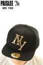 PAISLEE BRAND CAP USA VINTAGE FRAMES COMPANY USA PAISLEE BRAND NEW YORK GOLD【ペーズ...