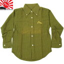 訳あり EVISU JEANS KID'S DBK-001-04 エヴィスキッズ ボタンダウンチェック柄シャツ エヴィスキッズ 子供服 長袖シャツ【evisut...