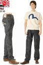 EVISU JEANS No2 2110ID ダブルニー カモメマーク エヴィス ジーンズ DOUBLE KNEE レギュラー フィット MADE IN JAPAN 日本製【28〜36inch エビスジーンズNo2デニム フロント ボタンフライ えびす 戎 テーパード セルビッチ赤耳デニム 裾上げ無料 送料無料 EGD-2110ID-001】