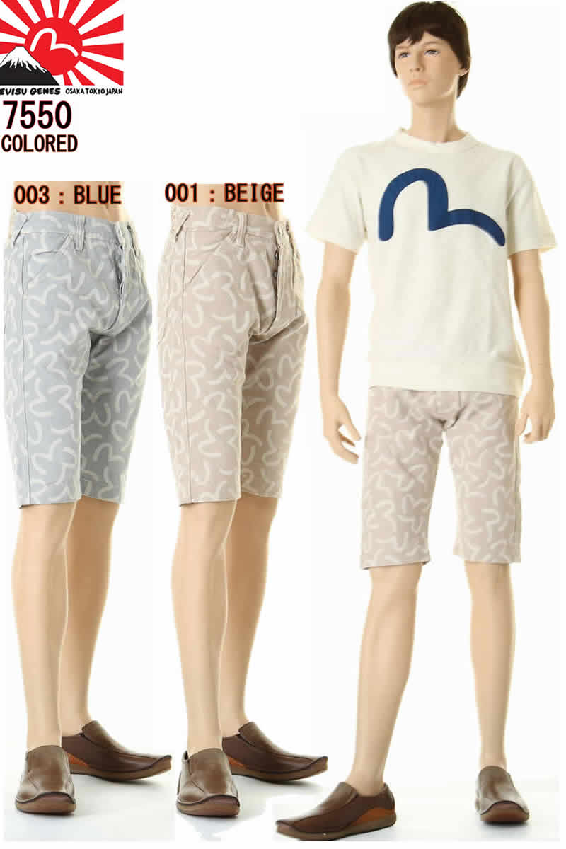 EVISU JEANS EVD-7550CJ SHORTS KAMOME DENIM   ǥ˥ ϡեѥ ޡ ǥ˥ॷ硼 ûѥ2836in ӥ ǥ˥  ϡեѥ ǥ˥ॷ硼 ȥåǥ˥ 硼ȥѥ EVD-7550CJ-003 EVD-7550CJ-001