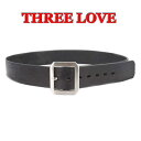 【送料無料】THREELOVE【スリーラブ限定】ナチュール ベルト NATURE BELT LOT 333 (ブラック)【BLACK】【BUFFALO】【ベルト...