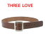 ̵THREELOVEڥ꡼ָۥʥ塼 ٥ NATURE BELT LOT 333 ʥ֥饦ˡBROWNۡBUFFALOۡڥ٥ ѡ