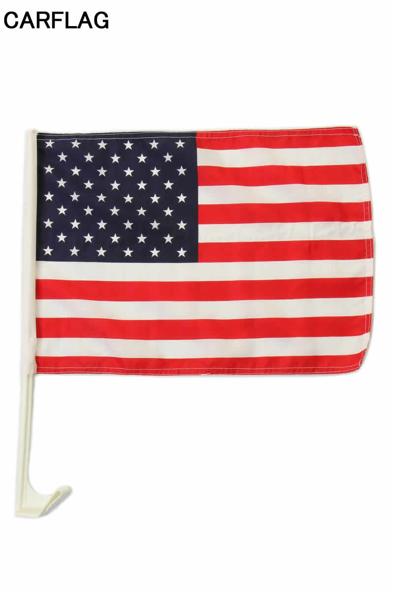 CARFLAG カーフラッグ アメリカ国旗 USA国旗 アメリカ フラッグ ローライダー 車用 アメ車 イベント カーショー 旗 車 バイク アクセサリー 【車 ガラス カーショー アメリカ合衆国 車用 はた 旗 アメリカ カーフラッグ 新品】