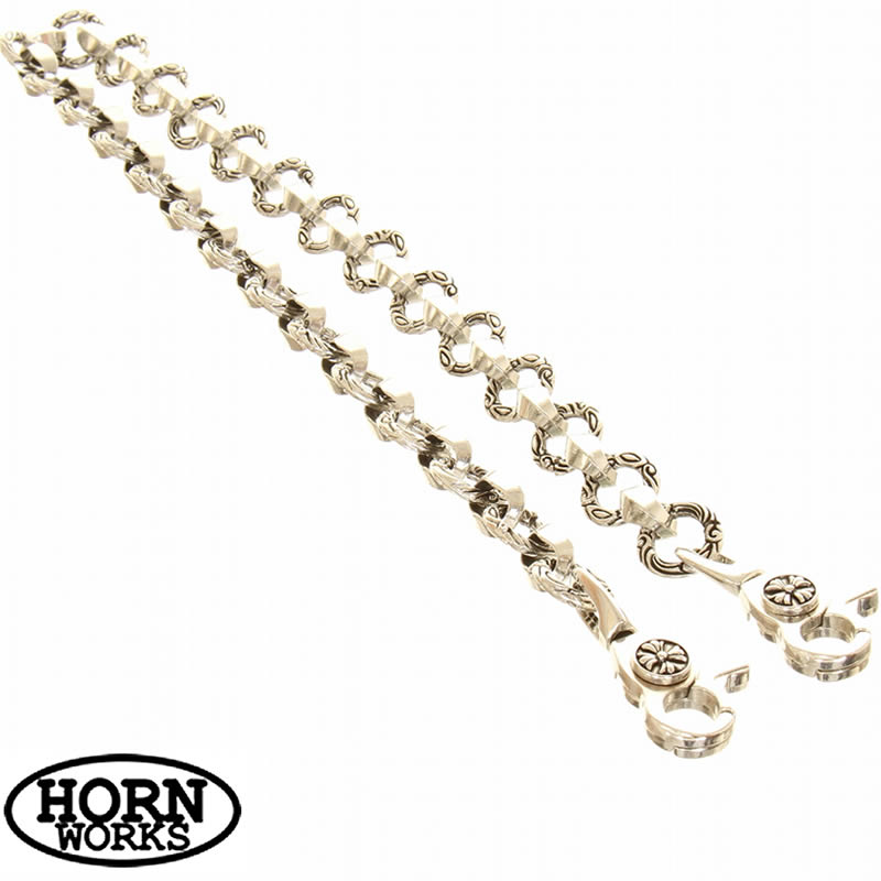 HORN WORKS ウォレットシルバーチェーン シルバーチェーン シルバーグッズ ウォレットシルバーチェーン ウォレットレーン 長財布 財布【ウォレットシルバーチェーン ウォレットレーン 長財布 財布 シルバーウォレットチェーン 新品】