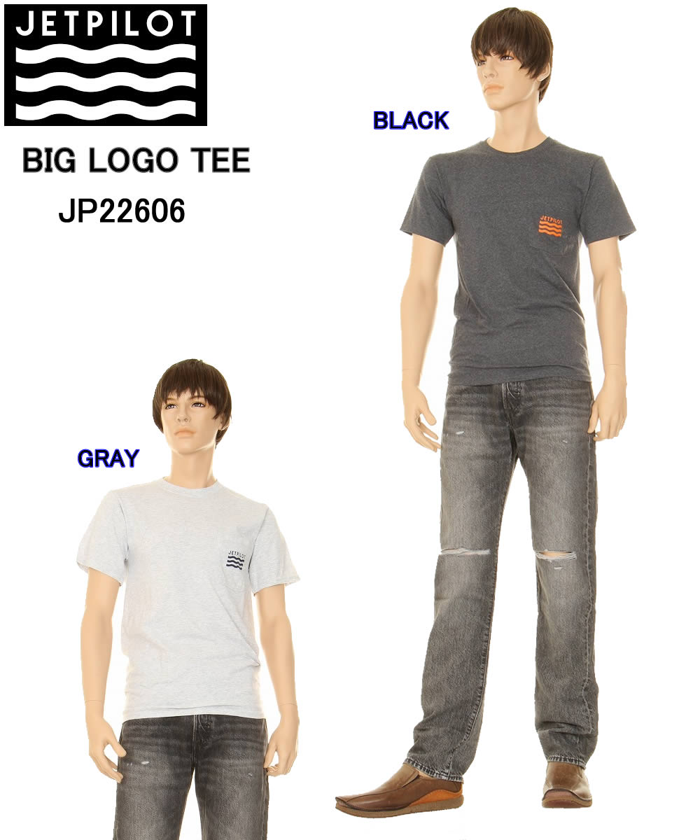 JET PILOT JP22606 LRE S/S POCKET TEE BIG LOGO T-