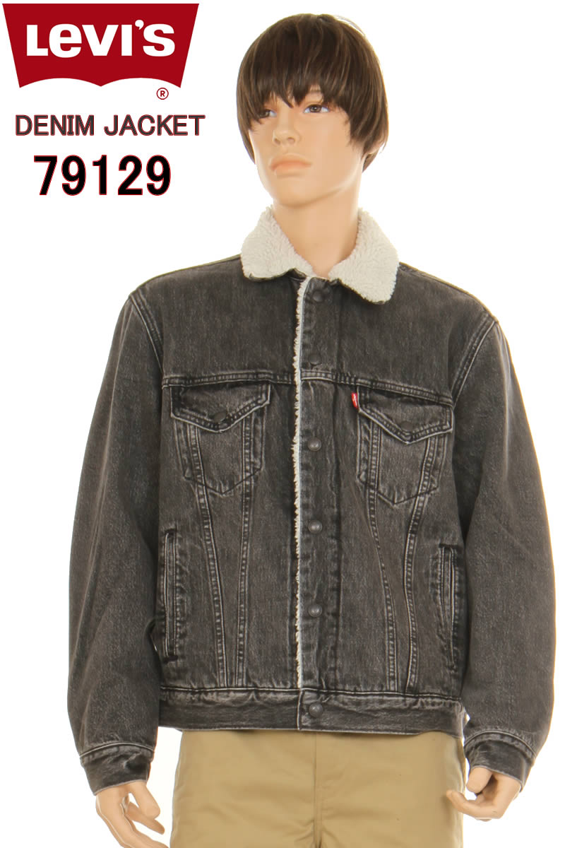 リーバイス ビッグE 79129-0010 BLACK ボア付ジージャン 新品 3rdタイプ3 デニム トラッカー ジャケット LEVI'S TYPE3 デニム ジャケット Gジャン【LEVIS BIG E RED TAB ジージャン サードモデル Gジャン リーバイス ボアデニムジャケット 新品 TypeIII 3rd】のサムネイル