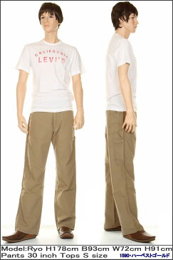 Levi's 00640-1590 リーバイス カーペンターパンツ Loose Fit Straight Carpenter Pants ジップフライ ルーズ ストレート ペインター【裾上げ無料 送料無料 リーバイス ルーズ ジーンズ LEVI'S 569系 コットン100% ストレッチ ペインターパンツ デニム生地 ダーク 新品】
