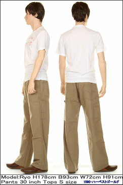 Levi's 00640-1590 リーバイス カーペンターパンツ Loose Fit Straight Carpenter Pants ジップフライ ルーズ ストレート ペインター【裾上げ無料 送料無料 リーバイス ルーズ ジーンズ LEVI'S 569系 コットン100% ストレッチ ペインターパンツ デニム生地 ダーク 新品】