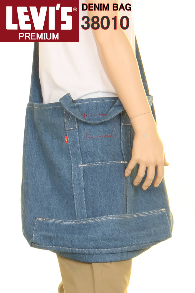 LEVISLevi's RED SHOULDER TOTE BAG HENP DENIM ꡼Х å 38010-0114 MID  ȡȥХå إץǥ˥ ȡȥХå ȡ Хå ǥ ǥ˥Levis Denim Bag ꡼Х ȡȥХå  ѥå Хå  ʡ