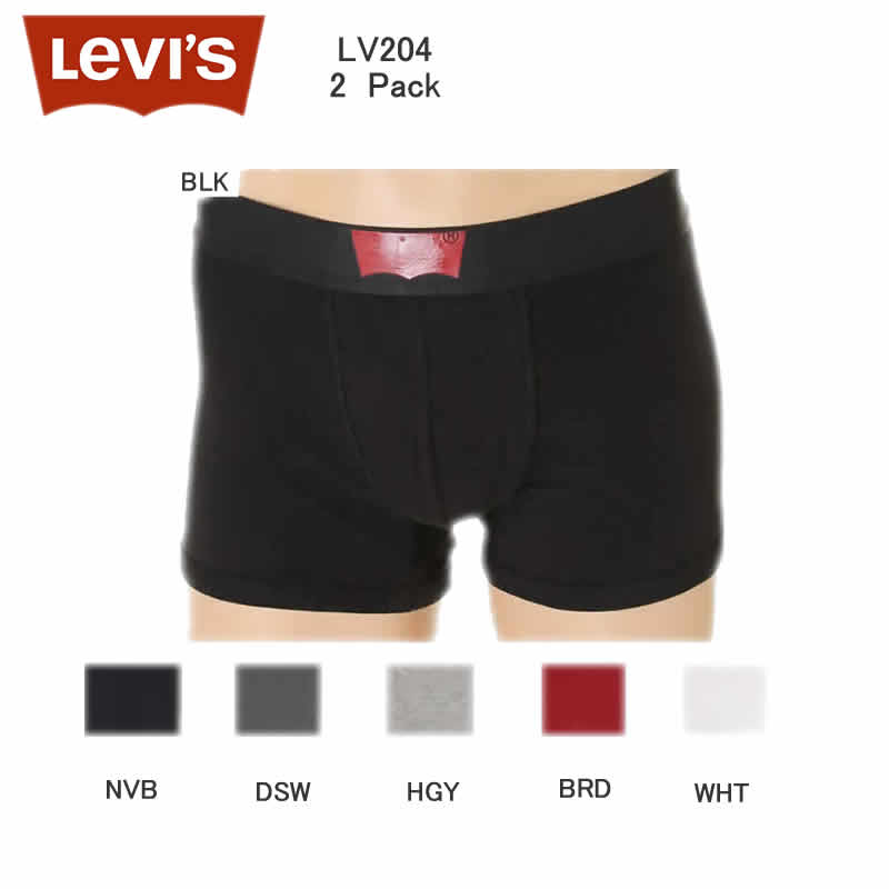 リーバイス 2Pボクサーパンツ ブリーフアンダーウェア LV204 2枚1組 高品質下着 メンズインナー Levis Boxer Brief Pants