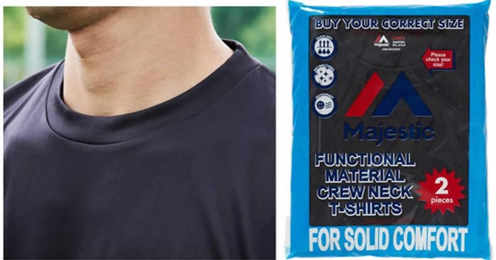 Majestic マジェスティック CM07-MC-S003 2PACK クルーネック Tシャツ 2枚組 ホワイト ブラック 2パックTシャツ 無地 T-SHIRTS BLACK WHITE【マジェスティック MAJESTIC cm07-mc-s003 ホワイト ブラック 無地tシャツ 2枚組 クルーネックTシャツ 2パック 新品】