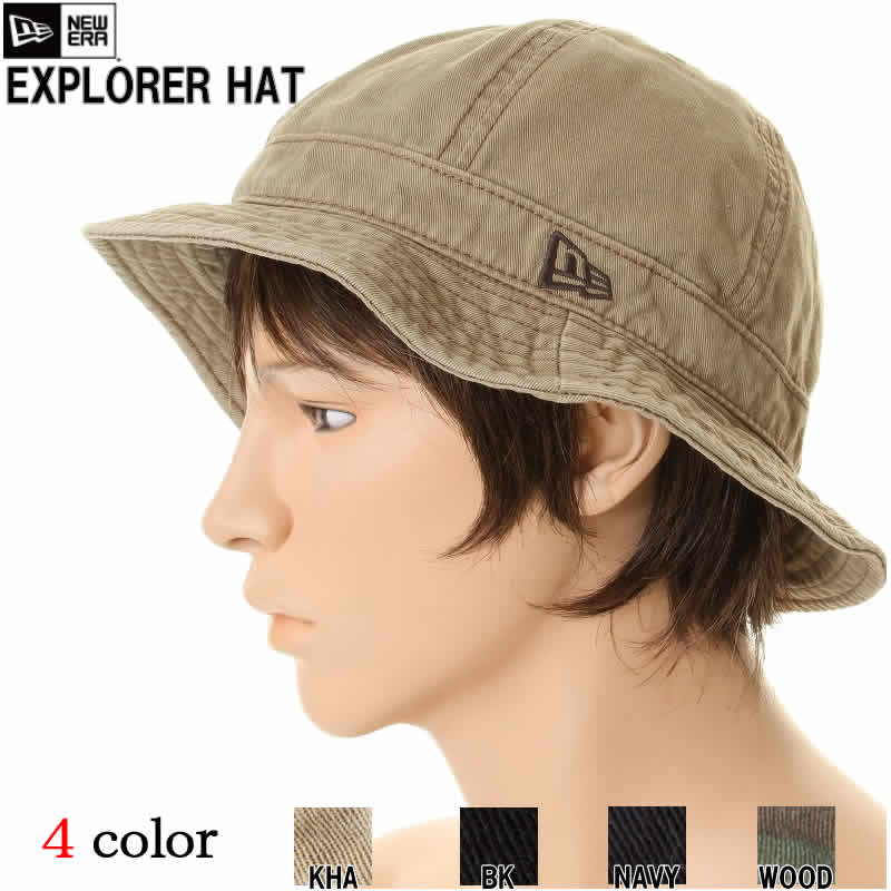 NEW ERA ニューエラ EXPLORER HAT エクスプローラー ハット 11433944 11135914 11135904 11135912【ニューエラ ハット メンズ 帽子 キャップ 夏 アウトドア 日除け ぼうし つば広 カーキ ブラック カモフラ ネイビー】