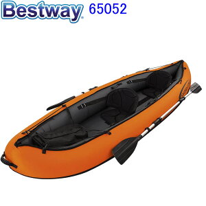 Bestway 65052 Hydro-Force Kayaks Ventura Orange/Black 2-Person ベストウェイ 65052 ハイドロ力カヤックベンチュラインフレータブルハイグレードダブルローイング ボートホバークラフトゴムボート 上級モデル【アメリカで人気 空気を入れて カヤック ボート】