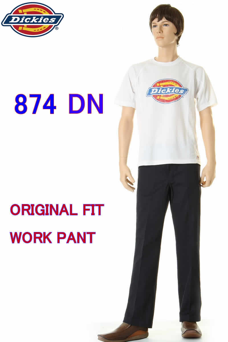 Dickies 874 IRREGULAR DN DARK NAVY CHINO PANT ディッキーズ チノパン 874 ダークネイビー ワークパンツ イレギュラー【訳有 デッキーズ ワークパンツ ネイビー レギュラーフィット チノパンツ 作業服 作業着 ズボン・パンツ ワークズボン 普通のストレート 874定番】