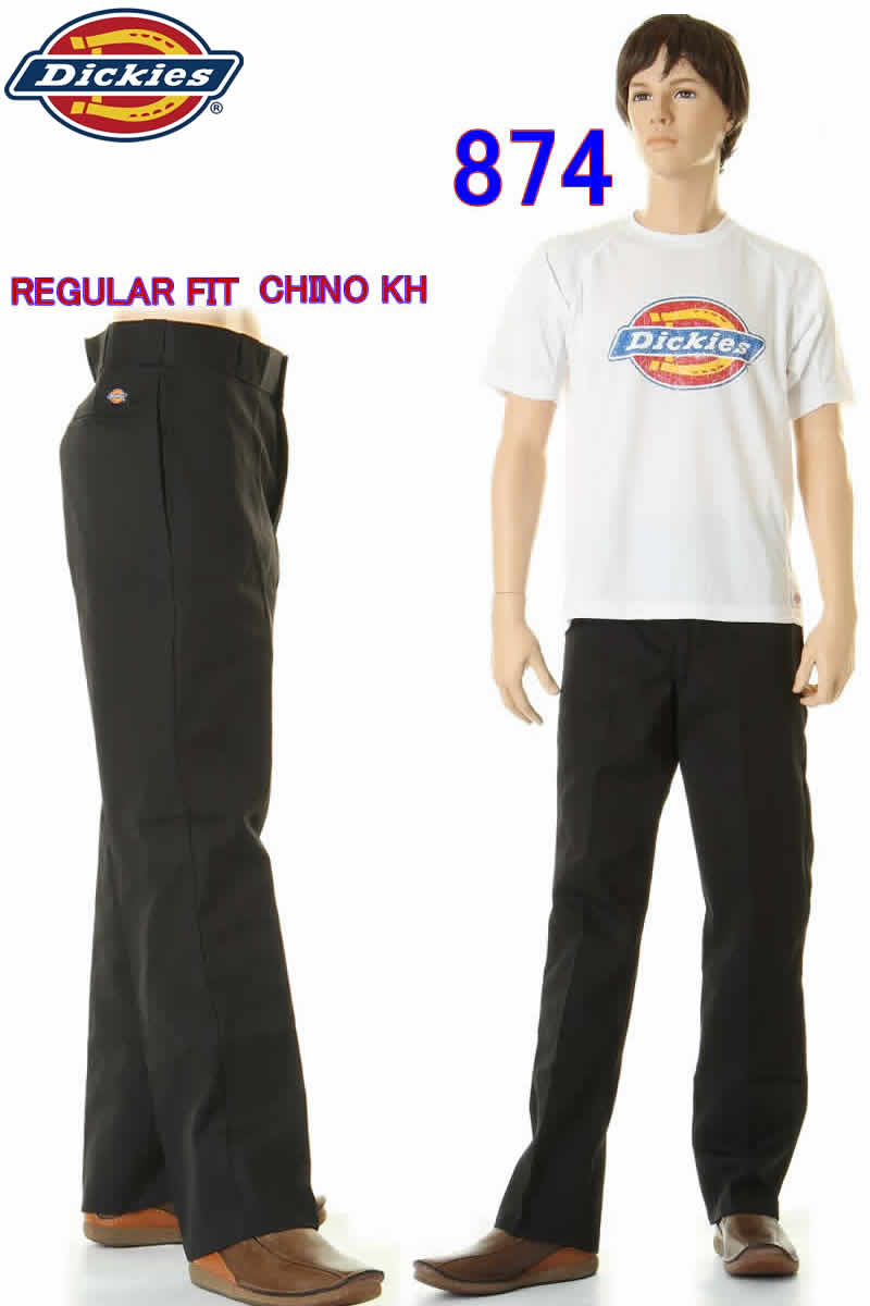 Dickies 874 IRREGULAR BK BLACK CHINO PANT ディッキーズ チノパン 874 ブラック 黒 くろ クロ ワークパンツ イレギュラー【訳有 デッキーズ ワークパンツ ブラック レギュラーフィット チノパンツ 作業服 作業着 ズボン パンツ ワークズボン 普通のストレート 874】