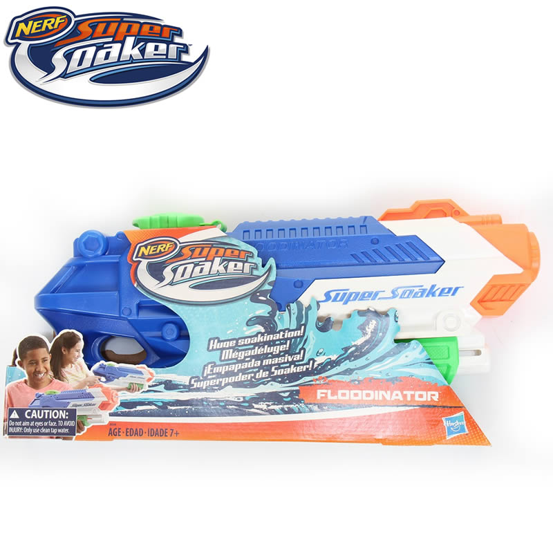 NERF Super Soaker FLOODINATOR ナーフ スーパーソーカー ウォーターガン nerf 水鉄砲 タンク 飛距離11.5m 容量約2L【ポンプアクション エアー圧縮式 大容量 海 夏 水遊び 高性能 ウォーターガン 飛距離 タンク 容量2L 強力 最強 新品】