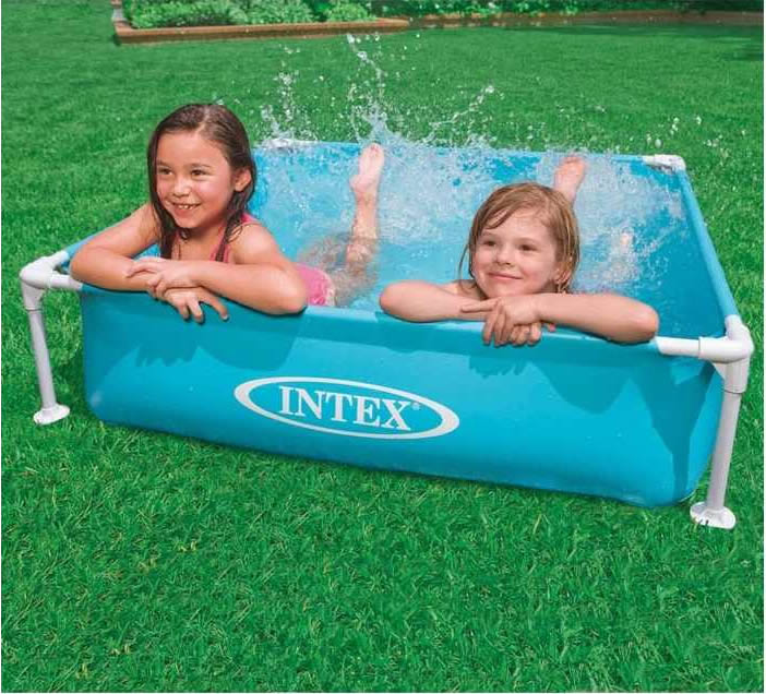 あす楽 INTEX 57173 インテックス Rectangular Frame Pool レクタングラ フレームプール 正方形 プール 幅122cm奥行122cm高さ30cm【送料無料 あす楽 アメリカで大人気の楽しい ビニールプール ビッグプ−ル 耐久性抜群 便利な 空気入れ不要 組立簡単 フレーム 安定感抜群】