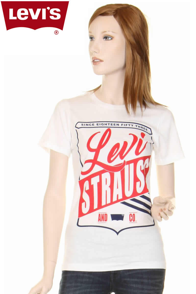 Levi's ladies T-SHIRTS 117500 Levi STRAUS ロゴ グラフィックTシャツ リーバイス Tシャツ レディースtシャツ