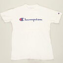 Champion チャンピオン C3-P302 プリントTシャツ プリント ショートスリーブTシャツ メンズTシャツ ホワイト ユーズド USED【チャンピオン Tシャツ メンズTシャツ メンズファッション メンズトップス メンズT ユーズド USED】