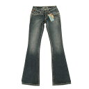ROBIN'S JEAN FR8432Q-DKSB ロビンズジーン レディース ローライズ ブーツカット フレアデニム ジーンズ デニム【ロビンズジーン ジーンズ セレカジ アメカジ 23in スタッズ 刺しゅう 刺繍 LAカジュアル USA パンツ 】