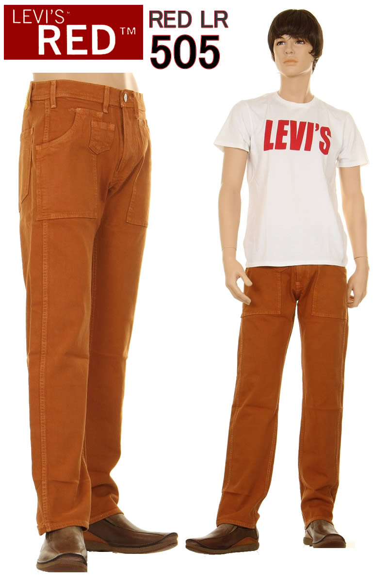 LEVI'S RED 505 A0135-0004 BROWN BIG-E REGULAR STRAIGHT STRETCH DENIM JEANS ꡼Х å ӥåE ȥ졼 ȥåǥ˥ 󥺡ڤ ̵ ̵ ꡼Х 505  A01350004 Ȼ¿ʥ󥻥ץ  å DARK WASH