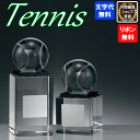 テニス ガラス製ブロンズ BW-2668 Aサイズ〜Cサイズ 高さ約13cm〜10cm【文字代無料】ワールドイーグル クリスタル テニス 卒団 卒業 記念品 表...