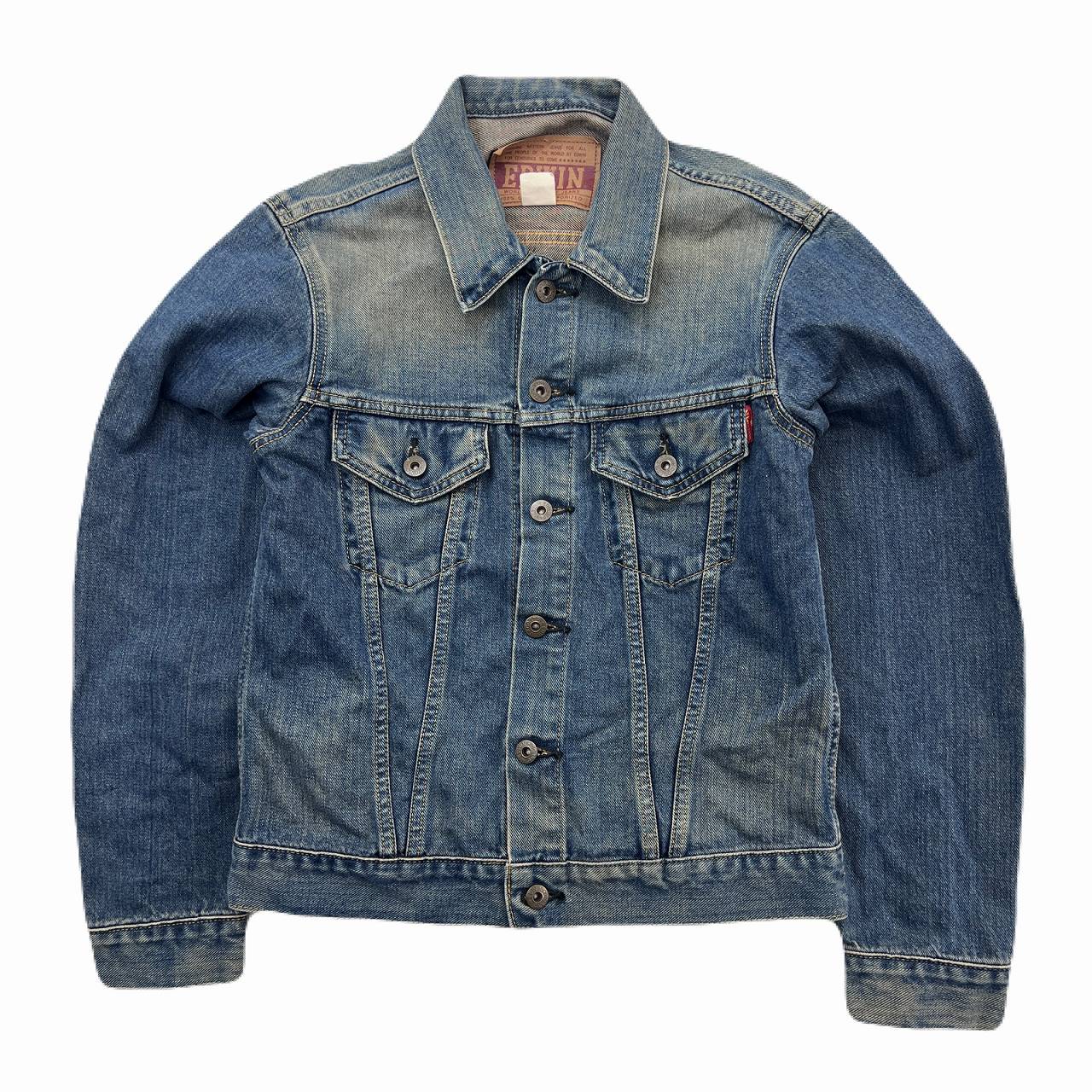 【中古】エドウィン 5461 デニムジャケット ジージャン Gジャン すぐに着られる色落ち感 メンズ Sサイズ