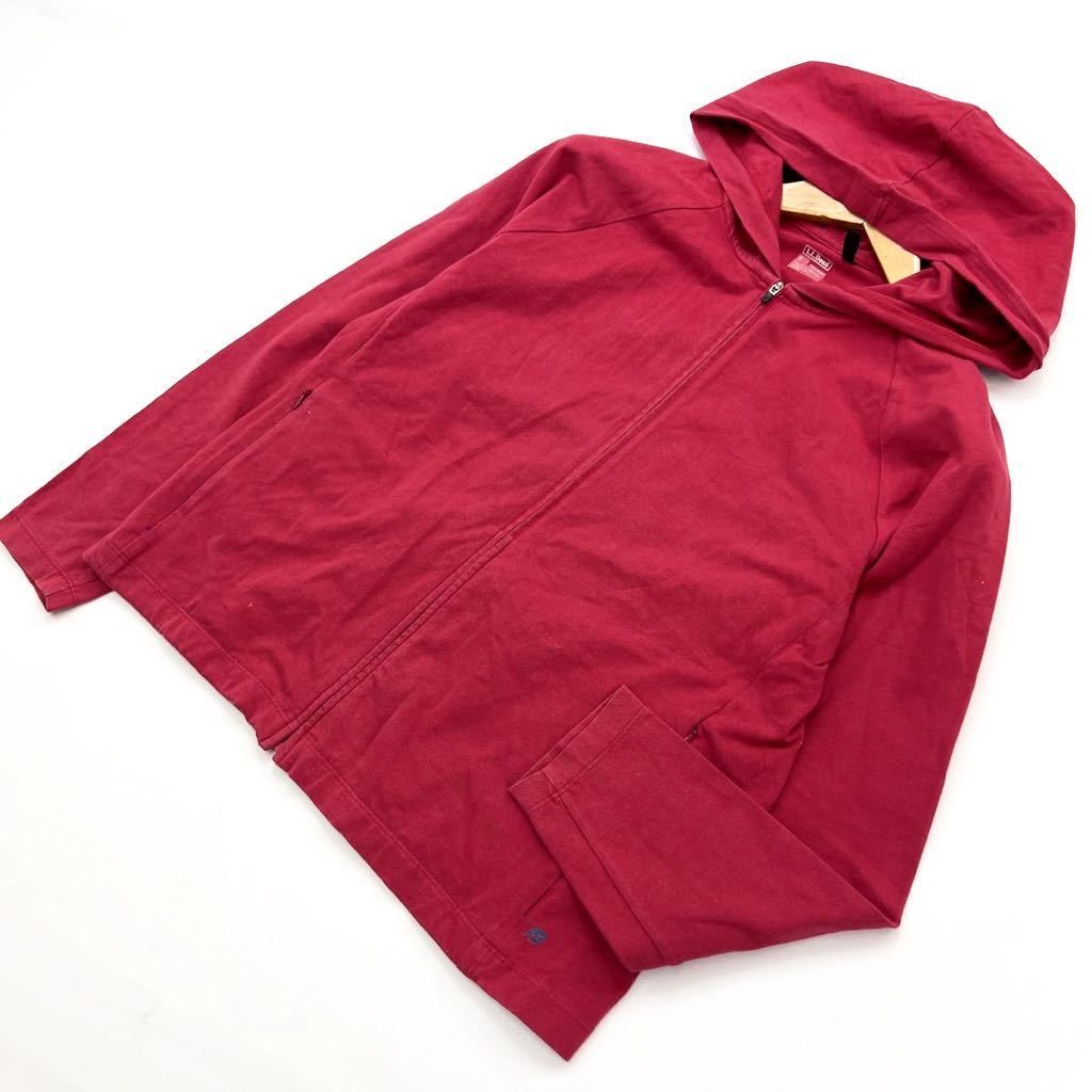 【中古】エルエルビーン ☆ L.L.Bean 着回ししやすい♪ 薄手 スウェット パーカー レッド レディース S ..