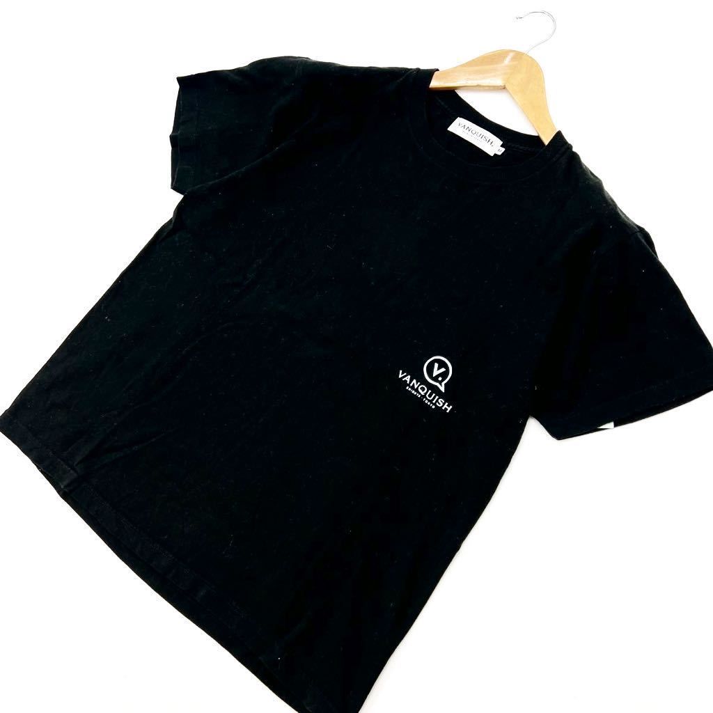 Rakuten - 【中古】ヴァンキッシュ ☆ VANQUISH 半袖 Tシャツ ベーシック カットソー ブラック M 上質 流石の着心地◎ 洗練された男性のスタイルに♪■S82