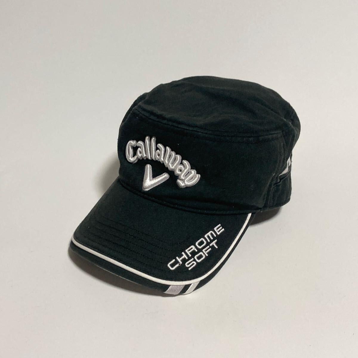 【中古】帽子 2つ メンズ Callaway ☆ キャロウェイ / Titleist ☆ TEXACE タイトリスト コットン キャップ ブラック 58cm ゴルフ 人気■SHW531